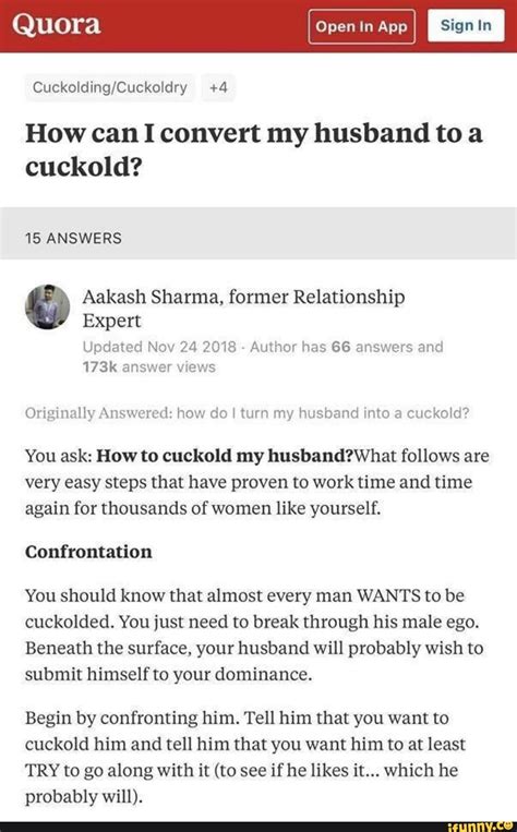 How to Cuckold Your Husband: A Step